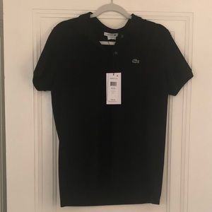 Lacoste Cotton Piqué Polo Shirt Black L